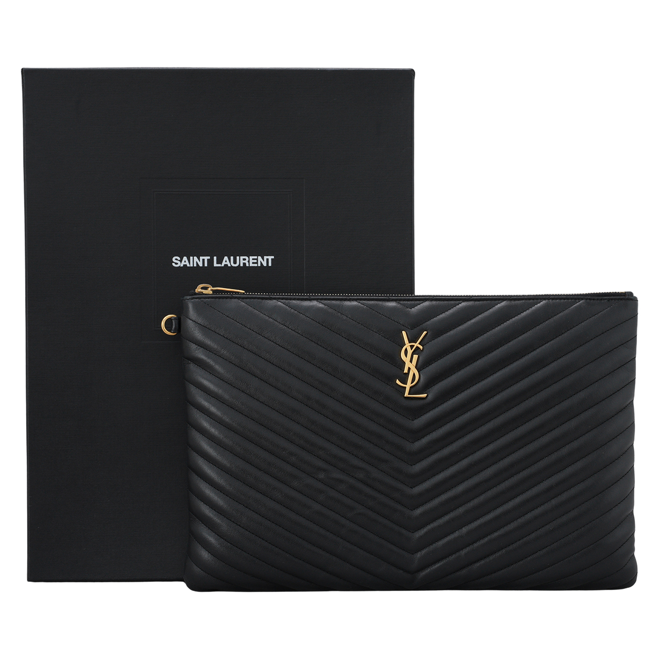 YVES SAINT LAURENT(USED)생로랑 440222 모노그램 클러치 라지